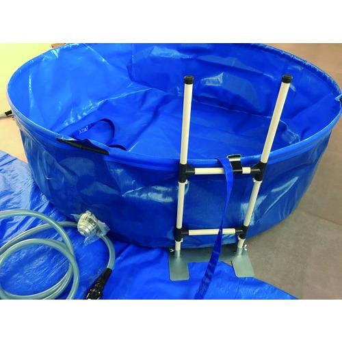 (送料別途)(直送品)タイヨー 除染テント用給水・排水兼用組立式水槽 2000L TKW-2000