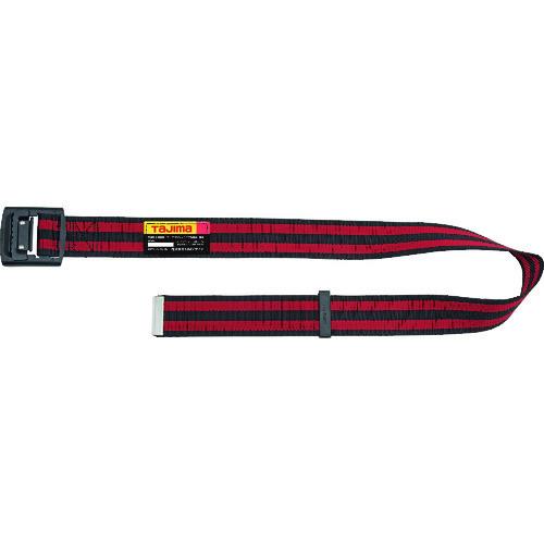 タジマ 胴ベルト アルミワンフィンガー黒バックルボーダー柄 ボーダー赤 Mサイズ BAM125-BR...