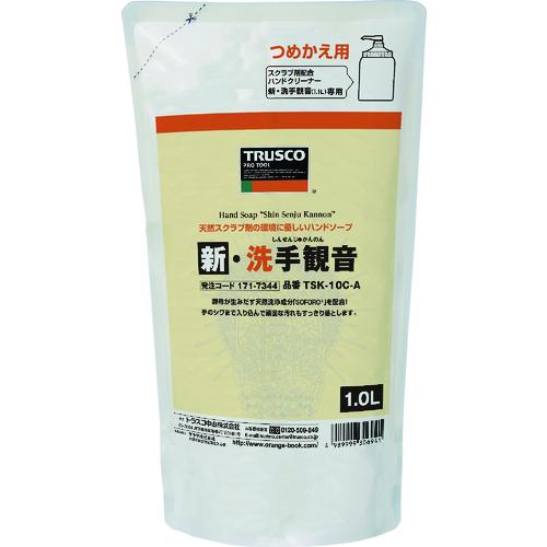TRUSCO ハンドソープ 新・洗手観音 詰替パック 1.0L TSK-10C-A