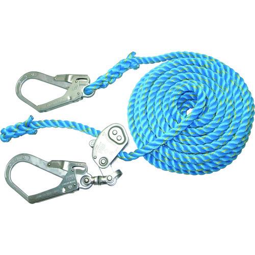 まつうら 青色ニューテトロン水平親綱 16mmΦ×15m 両端フック、片側緊張器付 NEW-TETO...