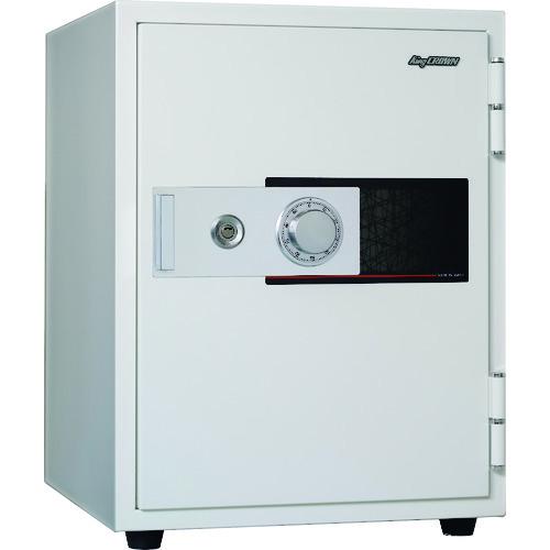 (送料別途)(直送品)キング ゆとり収納耐火金庫 ホワイト 本体寸法(mm):485×503×643...