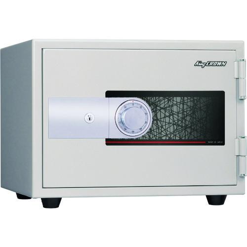 (送料別途)(直送品)キング ゆとり収納耐火金庫 ホワイト 本体寸法(mm):480×479×368...