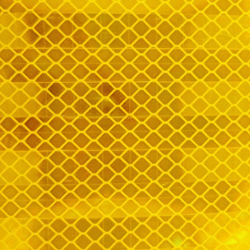 TRUSCO 超高輝度反射シート プリズム型 227mmX227mm 黄 HS-2222P:Y