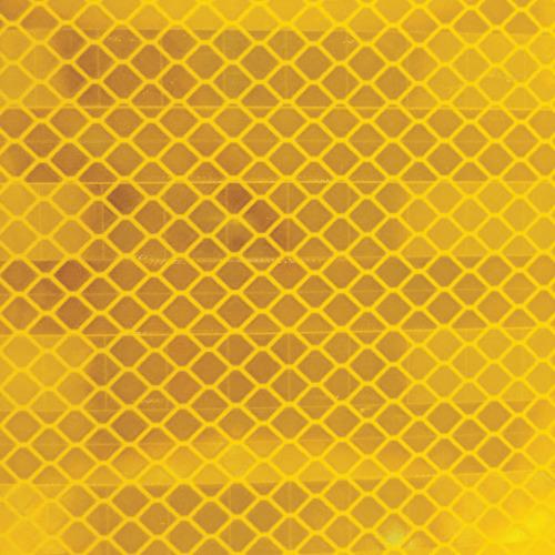 TRUSCO 超高輝度反射シート プリズム型 455mmX227mm 黄 HS-4522P:Y