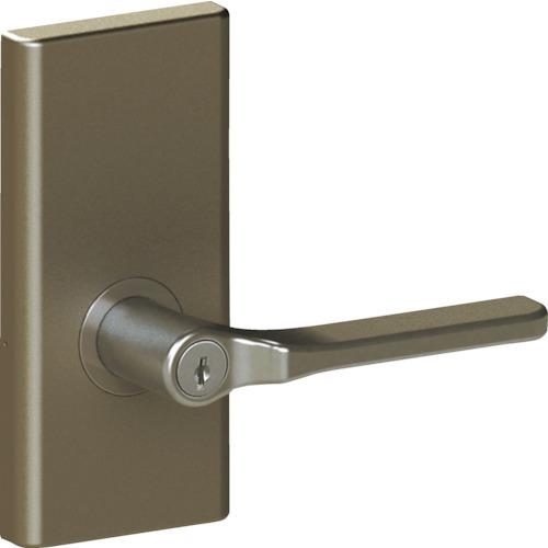 (送料別途)(直送品)ヒナカS/S かんたん取替レバーハンドル 長座鍵付錠 ブロンズ 358-ML-...