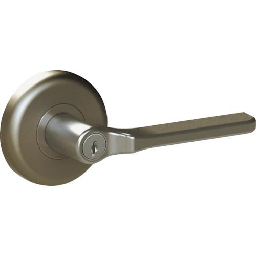 (送料別途)(直送品)ヒナカS/S かんたん取替レバーハンドル 丸座鍵付錠 ブロンズ 308-ML-...