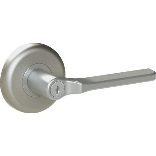 (送料別途)(直送品)ヒナカS/S かんたん取替レバーハンドル 丸座鍵付錠 シルバー 308-ML-...