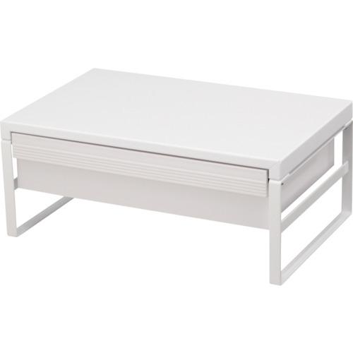 リヒト 机上台<幅390mm・引出し付ハイタイプ> 白 A7342-0