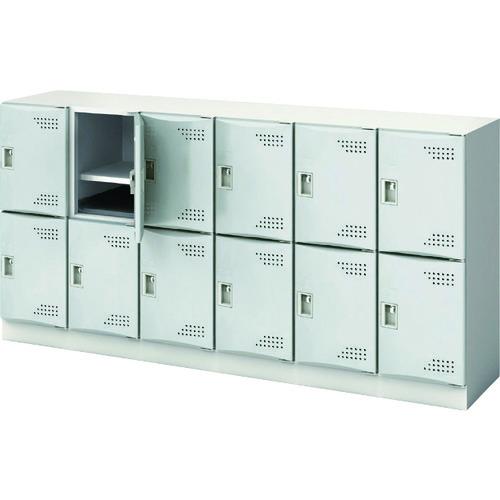 (送料別途)(直送品)アイリスチトセ スクールロッカー 6列2段 12人用 M扉 ライトグレー JT...