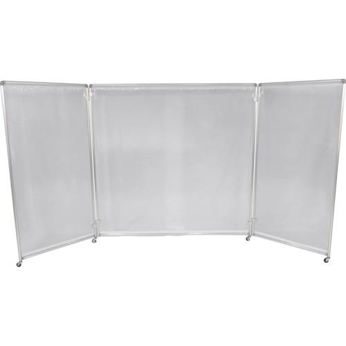 (送料別途)(直送品)吉野 アルミ製衝立”フレンチ”(透明防炎タイプ) YS-FRE1818-T