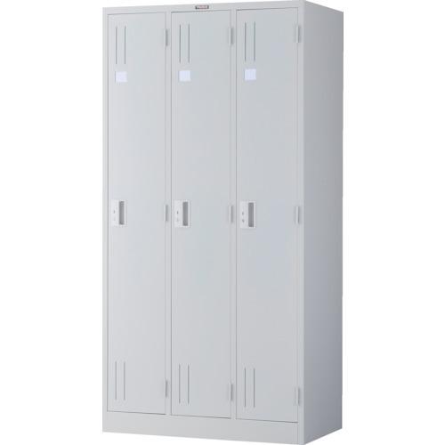 (送料別途)(直送品)TRUSCO TZ型防錆強化3人用ロッカー ホワイト TZWL-3