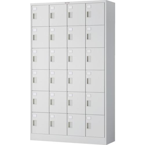 (送料別途)(直送品)TRUSCO TZ型防錆強化24人用シューズロッカー ホワイト TZWS46T...