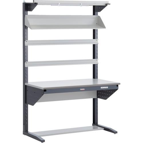 (送料別途)(直送品)TRUSCO ULRT型ライン作業台 片面W900 コンテナ受け2本・傾斜棚1...