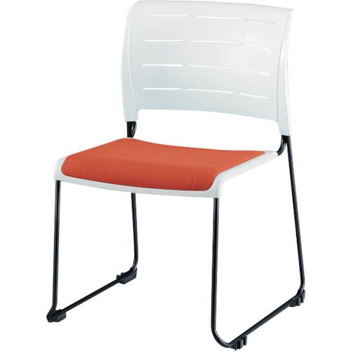 (送料別途)(直送品)ナイキ ループ脚会議用チェアー キャロット 脚色ホワイト E431F-S3-C...