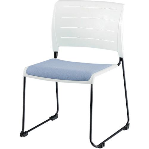 (送料別途)(直送品)ナイキ ループ脚会議用チェアー ライトブルー 脚色ホワイト E431-S3-L...