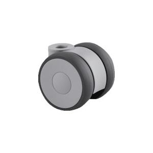 (送料別途)(直送品)テンテキャスター 高性能旋回双輪キャスター“LINEA”(ウレタン車輪)φ75...