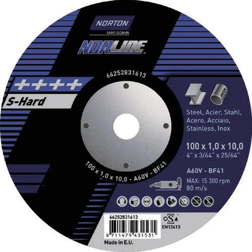 NORTON 切断砥石XTイノックス 25枚 2TW100XTA10N