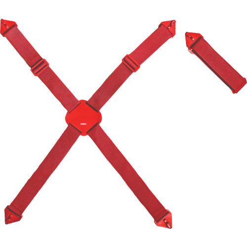 EUROFLEX 突き刺し防止・耐切創ステンレスクサリエプロン50cm幅用 ハーネス レッド KBG...