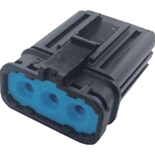 TRUSCO 防水コネクタ ソケットハウジング 3芯 中継・基板用(10個入) 被覆外径φ2.2~2...