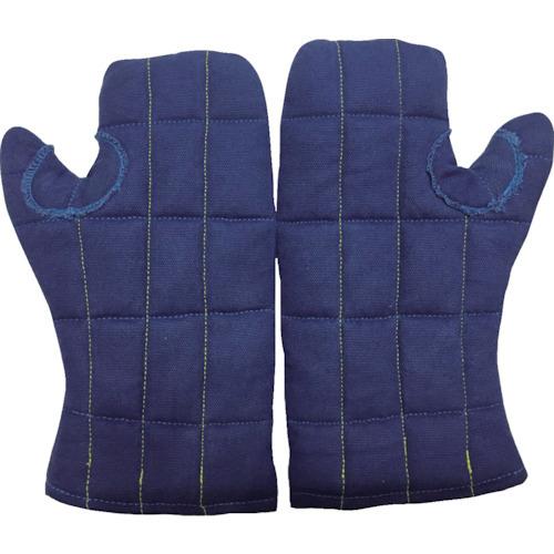 TRUSCO キャンバス生地ミトン 中綿入りケブラー糸使用 ネイビー CVM-NV