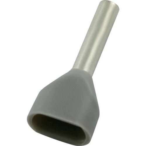 TRUSCO フェルール圧着端子 絶縁スリーブ付き ツインタイプ 0.75-8 100個入 FTT7...