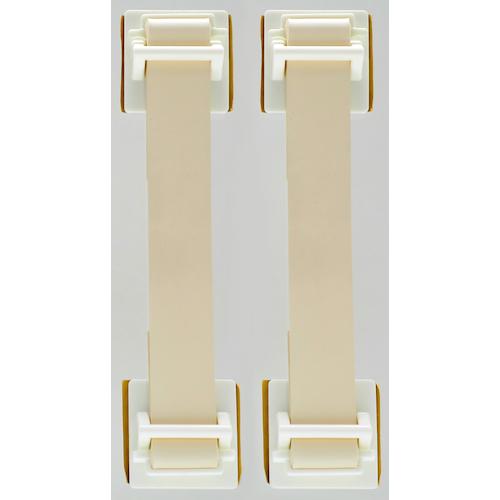 TRUSCO 地震対策 転倒防止ゴムベルト(2本入)アイボリー FPRB-IV