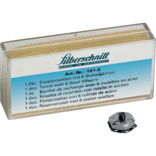 ボーレ ガラスカッター Silberschnitt[[R上]] 用替え刃6枚付きタレット 130° ...