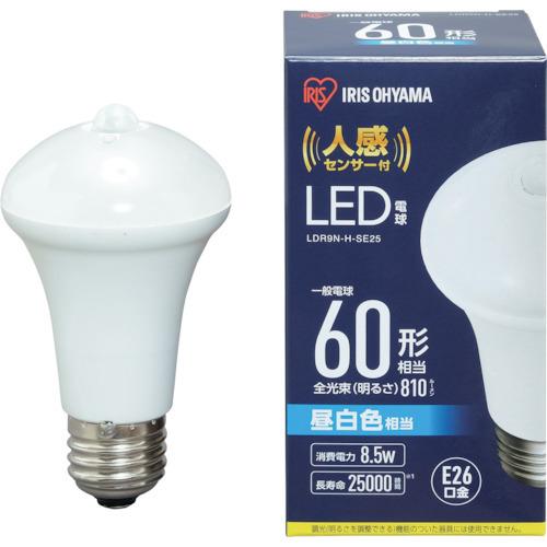 IRIS 522542 LED電球人感センサー付 E26 60形相当 昼白色(810lm) LDR9...