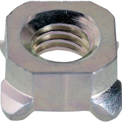 TRUSCO 四角溶接ナット 1D 三価白 M6(10×5) パイロット無し 180個入 ヘキサゴン...