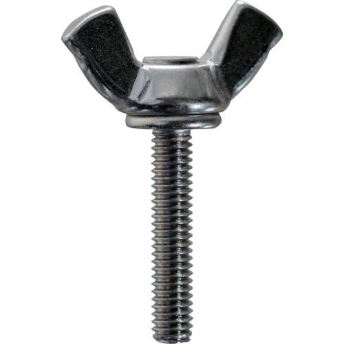 TRUSCO 冷間蝶ボルト 2種 三価白 5X20 80本入 ヘキサゴンパック S082-0520