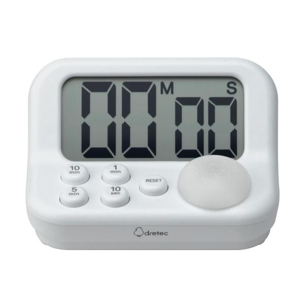 見やすい学習タイマー ホワイト dretec ドリテック T-593WT