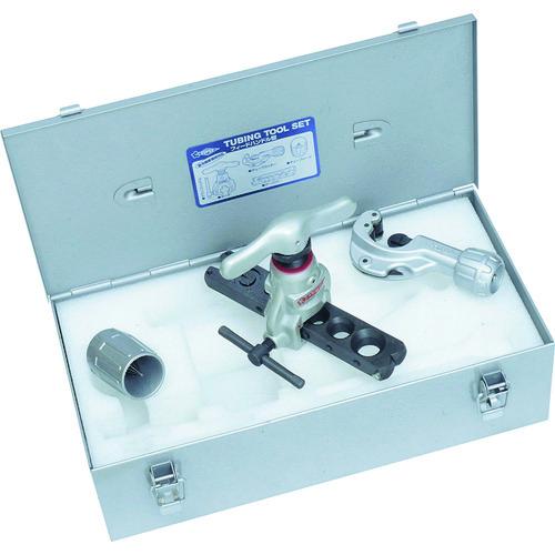 スーパー チュービングツールセット(偏芯式)フィードハンドル型 新冷媒・新規格対応 インチサイズ用 ...