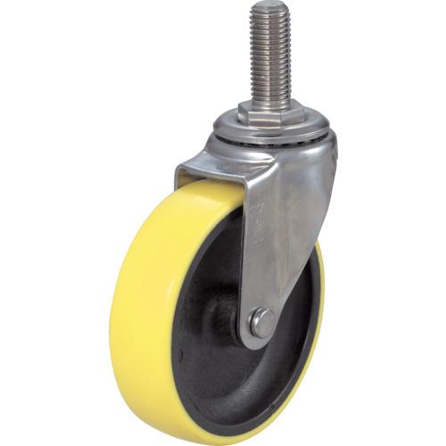TRUSCO ねじ込み帯電防止ウレタンキャスター スチール金具 自在Φ100 TYST-100NUE