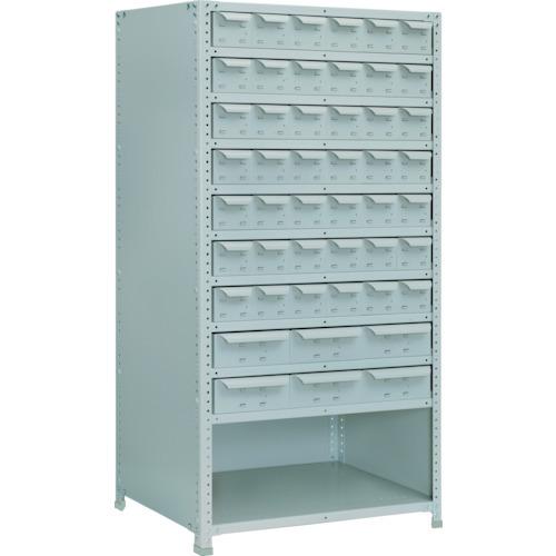 (直送品)TRUSCO 軽量150型背引出付棚 900X300XH1800 実段10 TLA63K-...