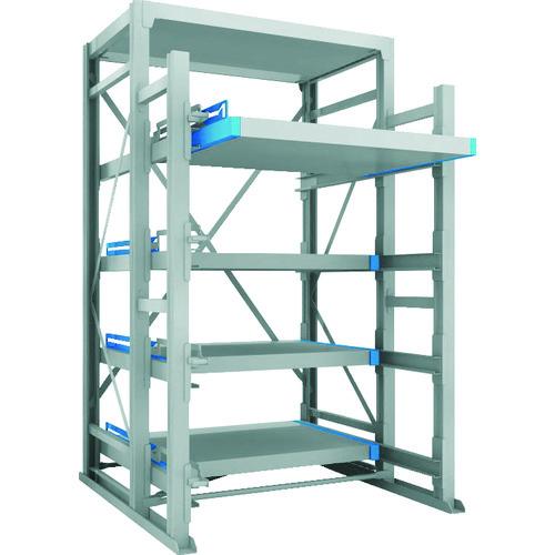 (運賃見積り)(直送品)TRUSCO フルスライダーラック スライド4段 スチール板付 単体 NSF...