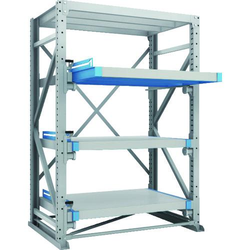 (運賃見積り)(直送品)TRUSCO スライダーラック スライド3段 スチール板付 単体 NSHP-...