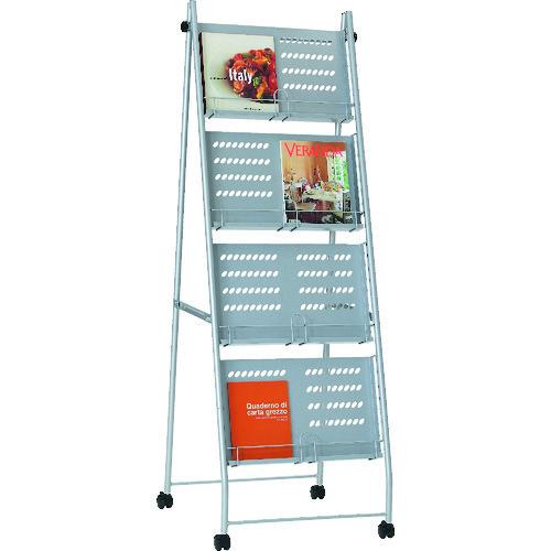 (送料別途)(直送品)TRUSCO カタログスタンド A4幅広サイズ対応 2列4段型 TCS-24