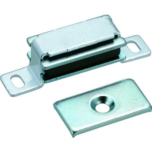 TRUSCO マグネットキャッチ(横型) アルミ製 L40mm シルバー TSM-10