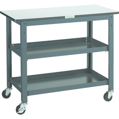 (直送品)TRUSCO WHT型作業台補助テーブルワゴン 900X450XH740 WHT-4590