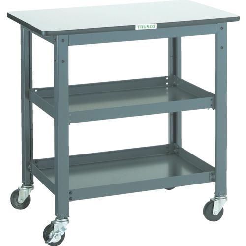 (直送品)TRUSCO WHT型作業台補助テーブルワゴン 600X600XH740 WHT-6060