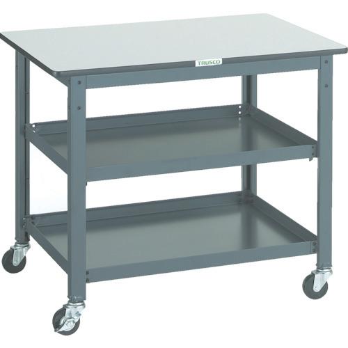 (直送品)TRUSCO WHT型作業台補助テーブルワゴン 900X600XH740 WHT-6090