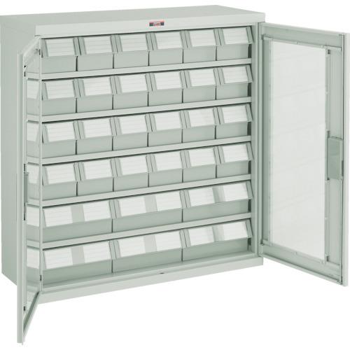 (送料別途)(直送品)TRUSCO パーツケース バンラックケース L型 両開き扉 引出小X24 大...