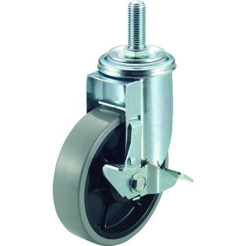 ワコー エアーキャスターねじ込みタイプ(自在車S付)荷重120車輪径125幅32 AMT-125-G...