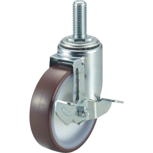 ワコー エアーキャスターねじ込みタイプ(自在車S付)荷重60 車輪径75 幅26 ALT-75-UH...