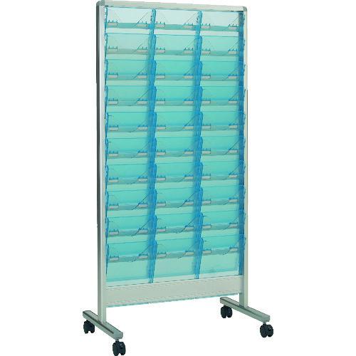 (送料別途)(直送品)TRUSCO パンフレットスタンド A4サイズ対応 垂直3列10段 シルバー ...