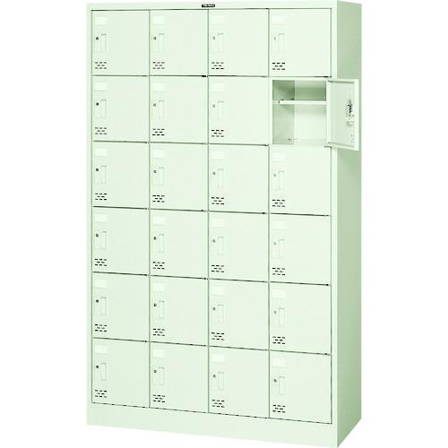 (送料別途)(直送品)TRUSCO シューズケース 24人用 1050X380XH1700 シリンダ...