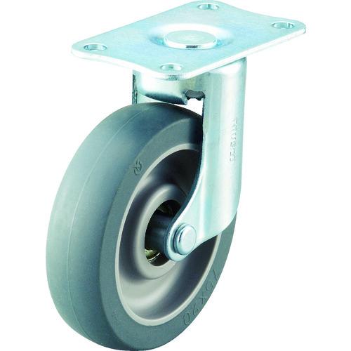 TRUSCO こまわり君用省音キャスター Φ75エラストマー車 自在 TYEF-75ELB