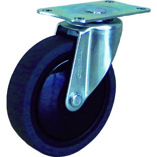 TRUSCO 樹脂台車カルティオ用省音キャスター Φ100エラストマー車 自在 TYSFHG-100...