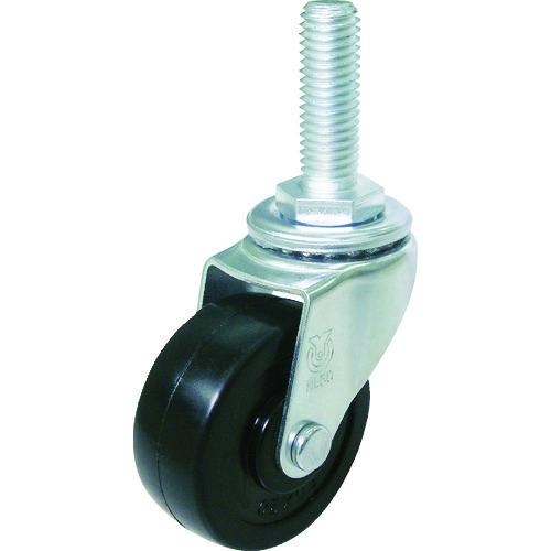 ユーエイ ねじ込み式 自在 キャスター ゴム 車輪径50mm Lタイプ LT型 ネジ寸法M12×35...