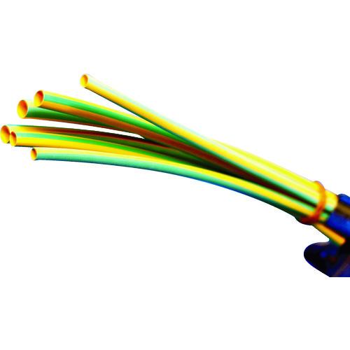 (送料別途)(直送品)パンドウイット 熱収縮チューブ 標準タイプ イエローグリーン 1箱(袋)=25...